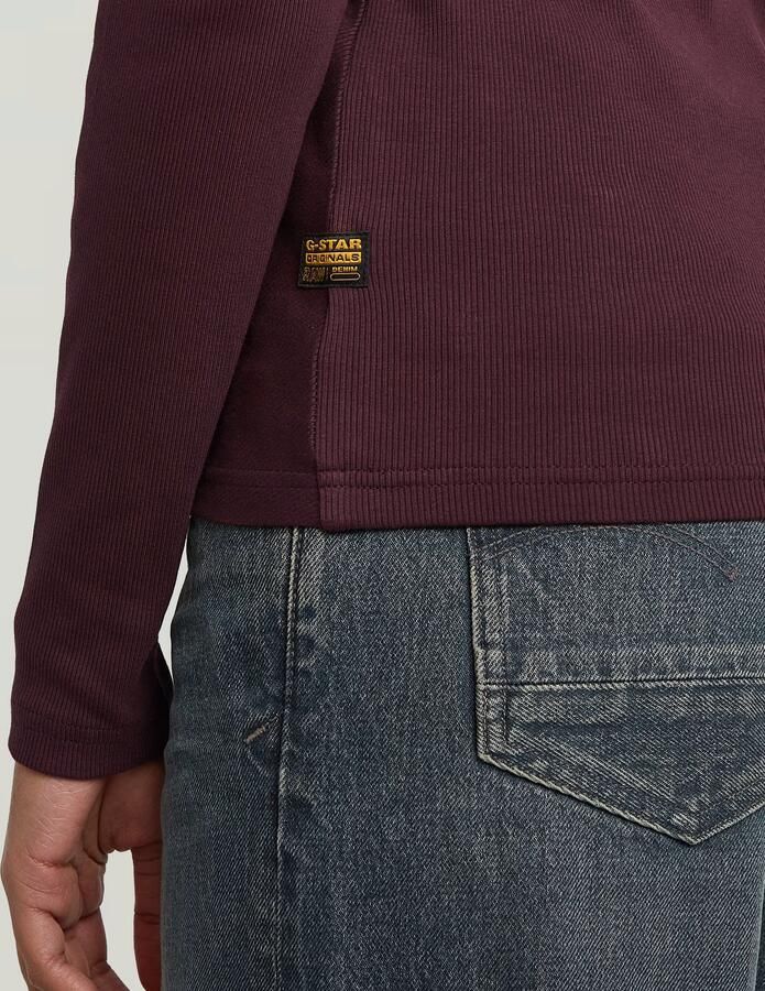 G-Star Raw Shirt met lange mouwen en opstaande kraag - Foto 3