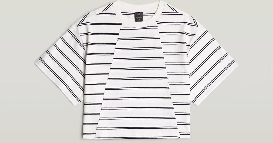 G-Star RAW A-Line Stripe Boxy T-shirt Meerkleurig Dames - Foto 6