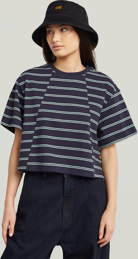 G-Star RAW A Line Stripe Boxy T-Shirt Meerkleurig Dames - Foto 5