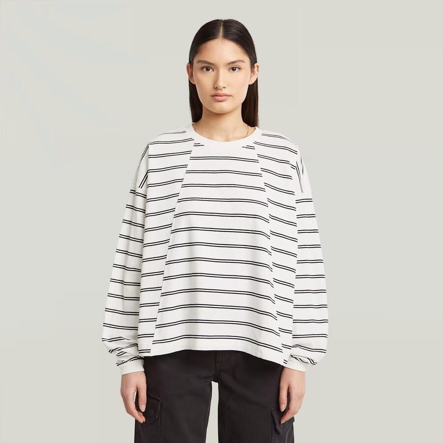 G-Star RAW A-Line Stripe Oversized T-shirt Meerkleurig Dames - Foto 7