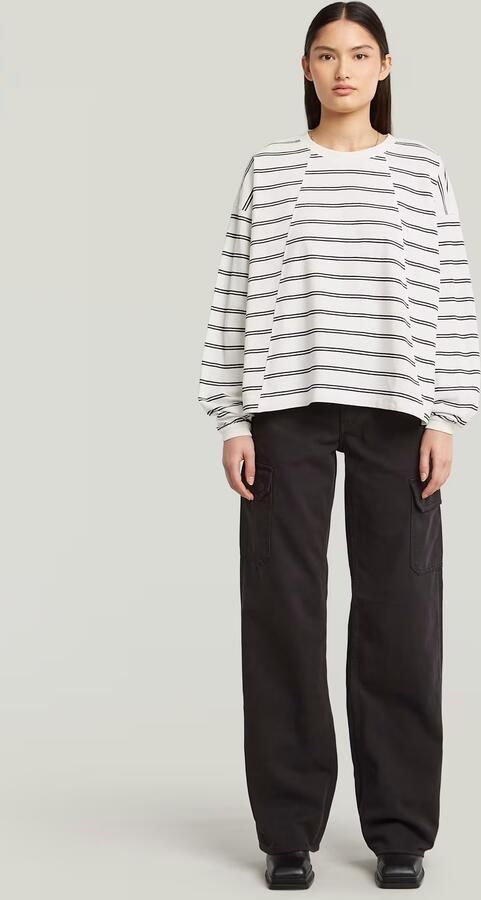 G-Star RAW A-Line Stripe Oversized T-shirt Meerkleurig Dames - Foto 6