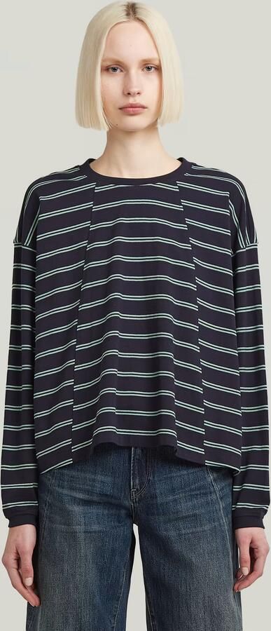 G-Star RAW A Line Stripe Oversized T-Shirt Meerkleurig Dames