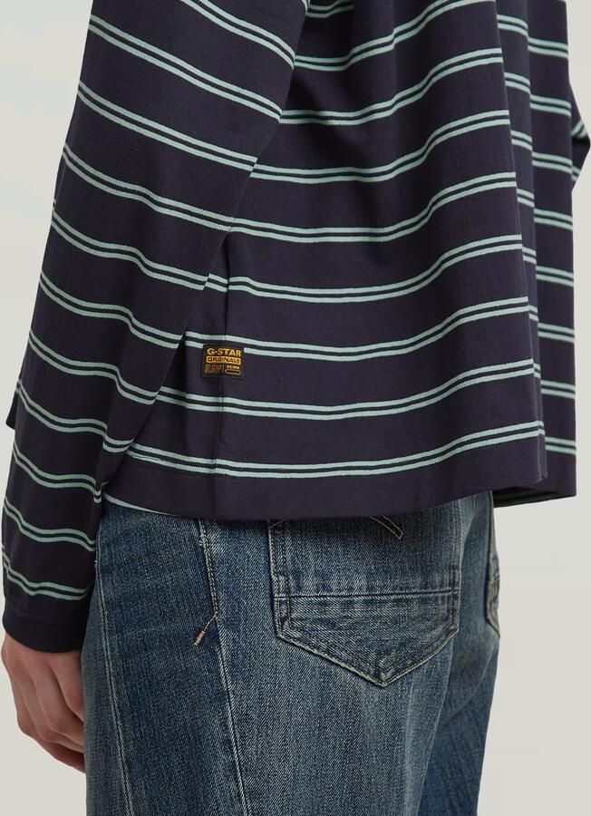 G-Star RAW A Line Stripe Oversized T-Shirt Meerkleurig Dames - Foto 3
