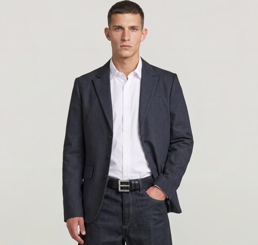 G-Star RAW A-Line Tailored Blazer Donkerblauw Heren