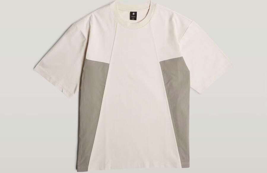 G-Star RAW A-Line Woven Mix Boxy T-shirt Wit Heren - Foto 4