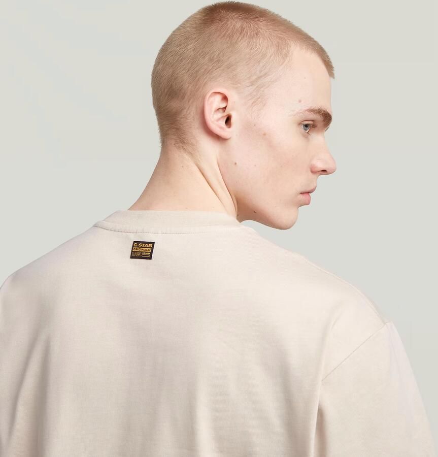 G-Star RAW A-Line Woven Mix Boxy T-shirt Wit Heren - Foto 3