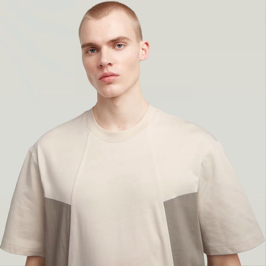 G-Star RAW A-Line Woven Mix Boxy T-shirt Wit Heren