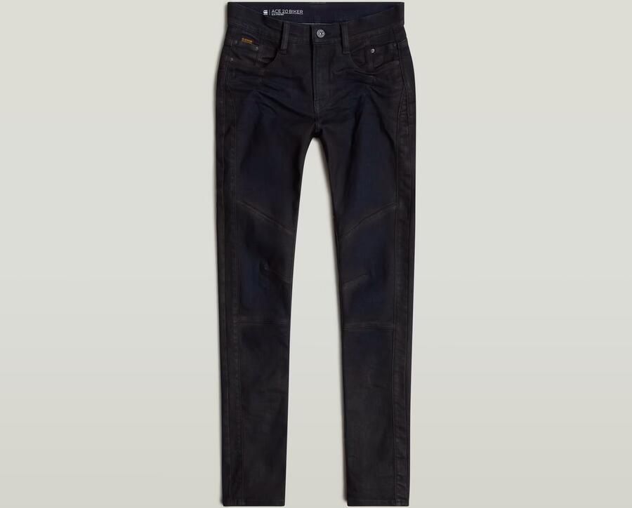 G-Star RAW Ace 2.0 Biker Slim Straight Jeans Donkerblauw Dames - Foto 5