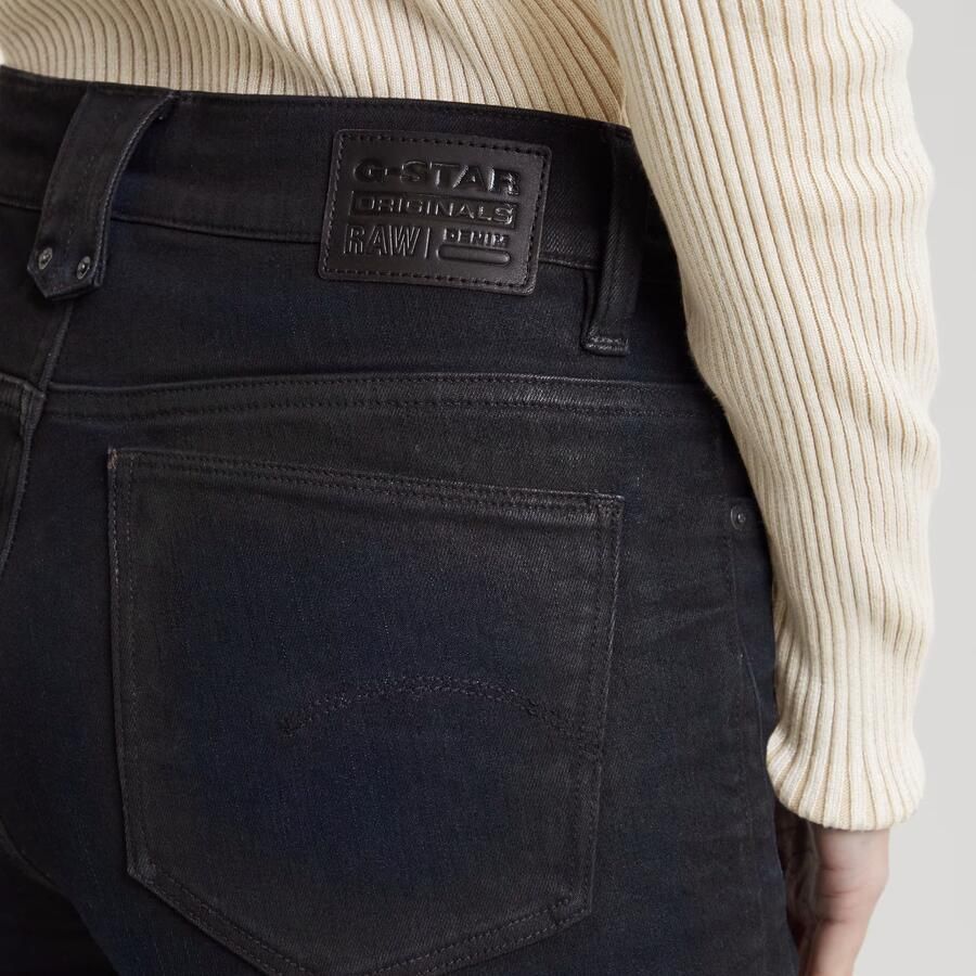 G-Star RAW Ace 2.0 Biker Slim Straight Jeans Donkerblauw Dames - Foto 2
