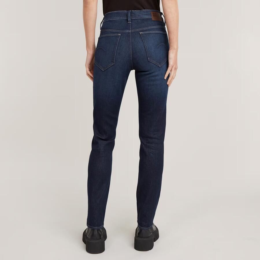 G-Star RAW Ace 2.0 Slim Straight Jeans Donkerblauw Dames - Foto 2