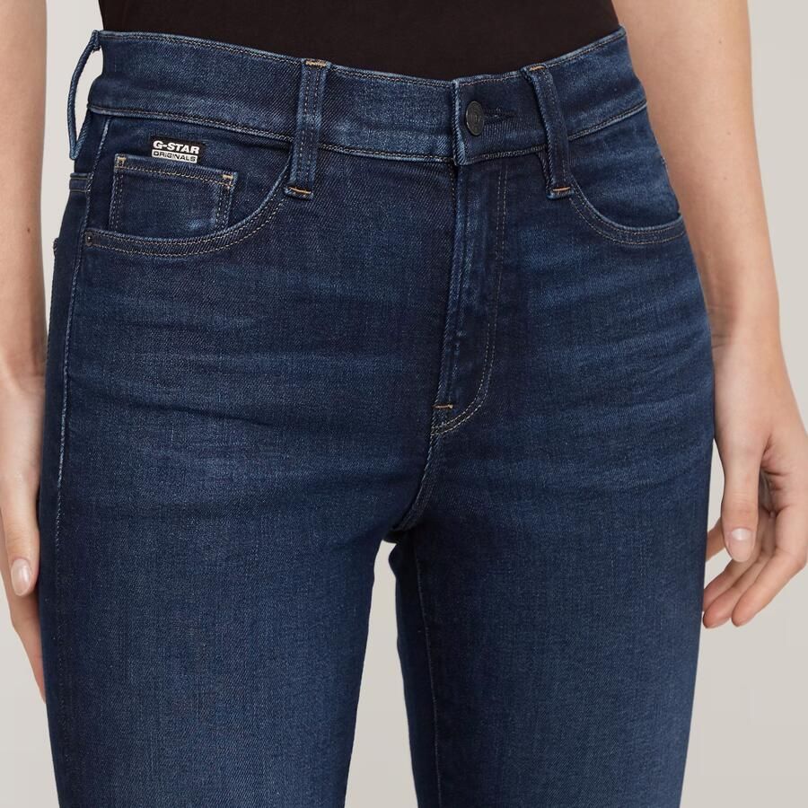 G-Star RAW Ace 2.0 Slim Straight Jeans Donkerblauw Dames - Foto 4