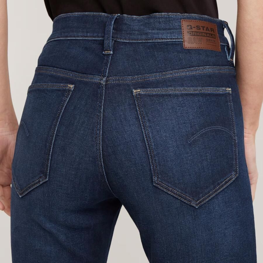 G-Star RAW Ace 2.0 Slim Straight Jeans Donkerblauw Dames - Foto 5