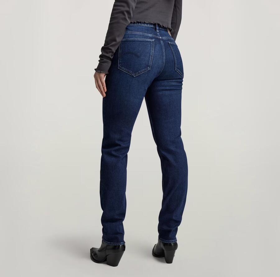G-Star RAW Ace 2.0 Slim Straight Jeans Donkerblauw Dames - Foto 6