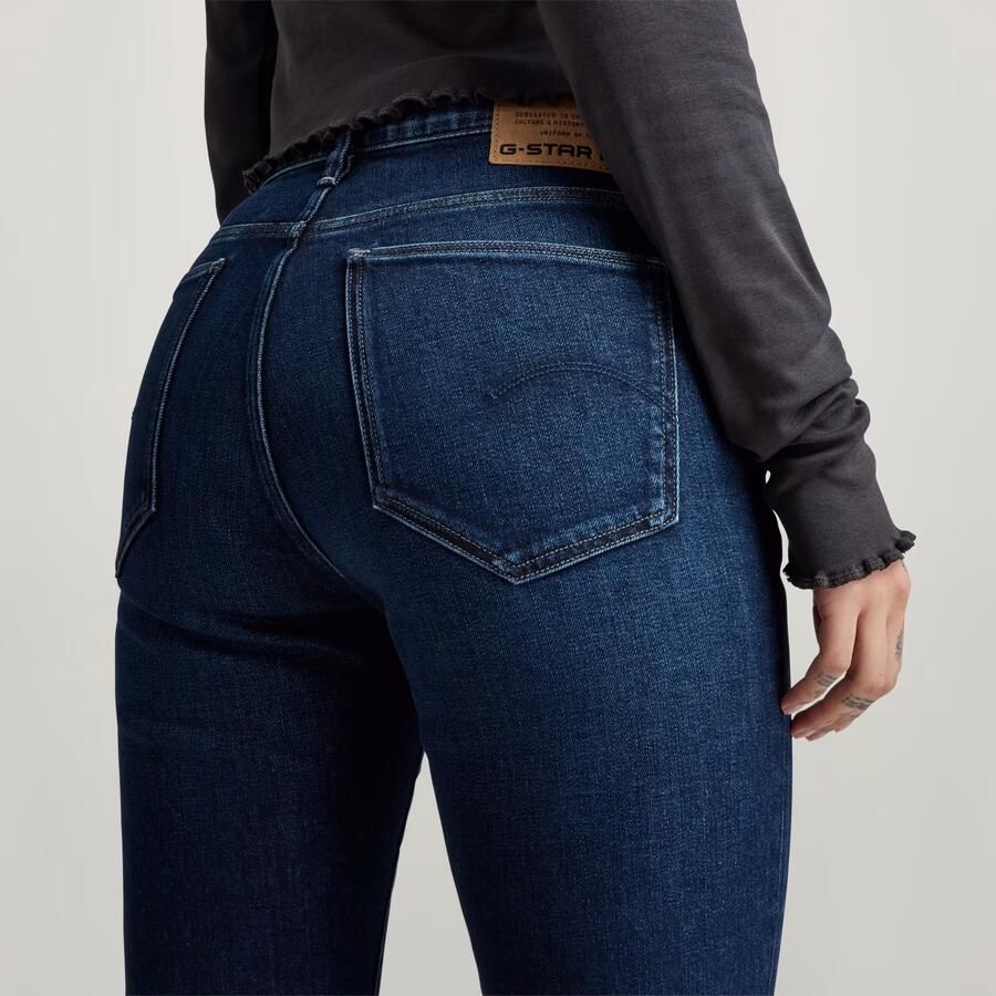 G-Star RAW Ace 2.0 Slim Straight Jeans Donkerblauw Dames - Foto 3
