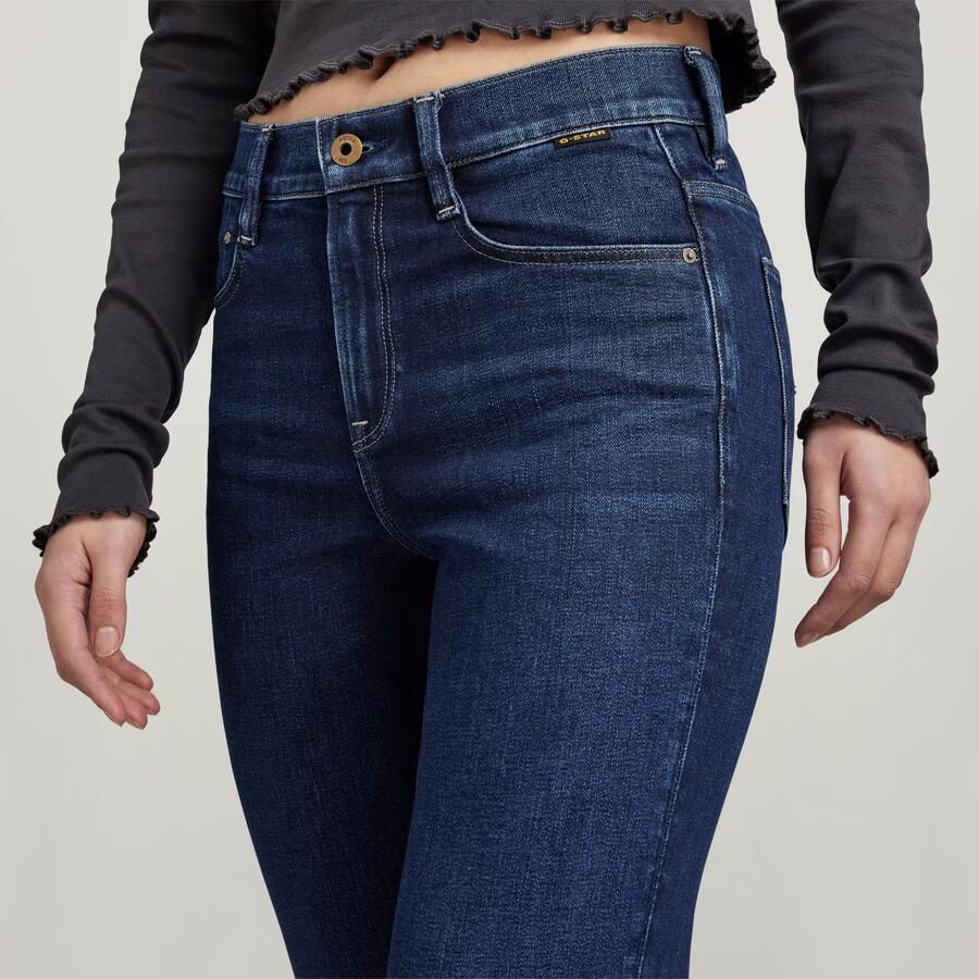 G-Star RAW Ace 2.0 Slim Straight Jeans Donkerblauw Dames - Foto 5