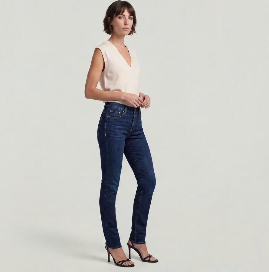 G-Star RAW Ace 2.0 Slim Straight Jeans Donkerblauw Dames - Foto 6