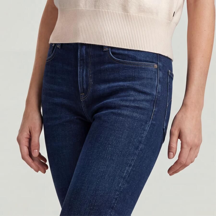 G-Star RAW Ace 2.0 Slim Straight Jeans Donkerblauw Dames - Foto 4