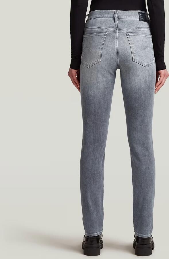 G-Star RAW Ace 2.0 Slim Straight Jeans Grijs Dames - Foto 4