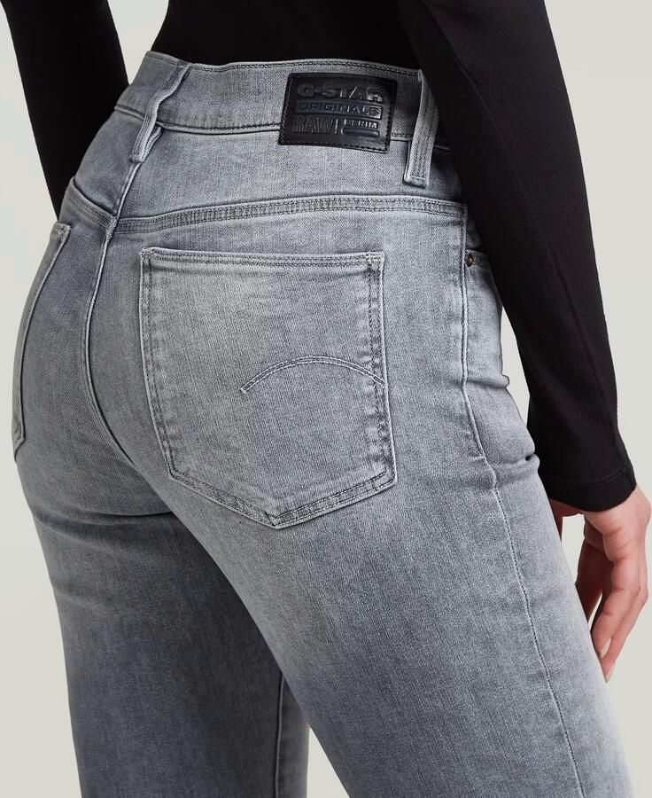 G-Star RAW Ace 2.0 Slim Straight Jeans Grijs Dames - Foto 2