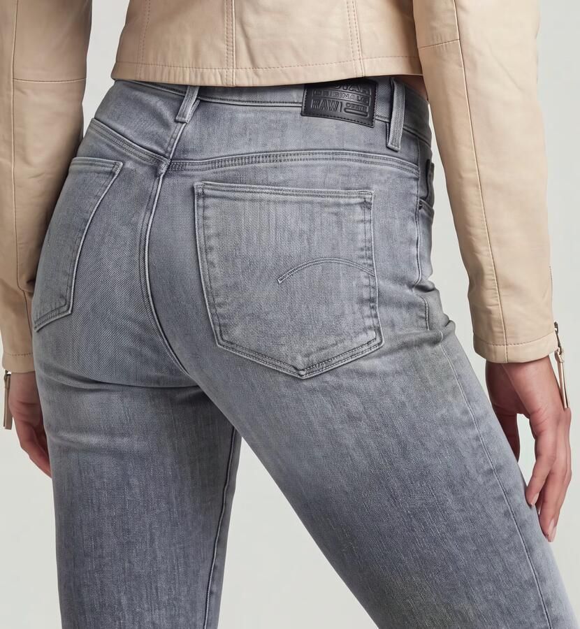 G-Star RAW Ace 2.0 Slim Straight Jeans Grijs Dames - Foto 5