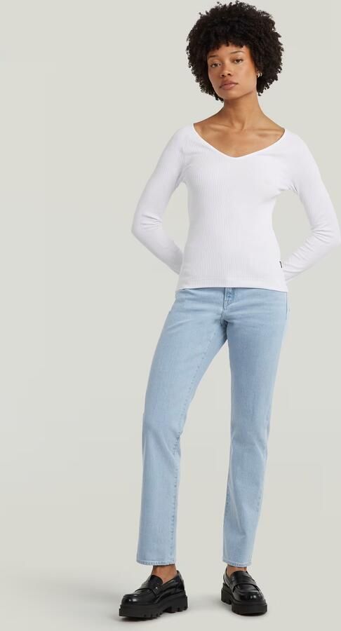 G-Star RAW Ace 2.0 Slim Straight Jeans Lichtblauw Dames - Foto 5