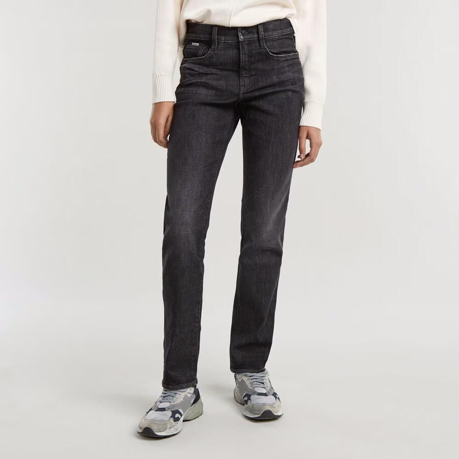 G-Star RAW Ace 2.0 Slim Straight Jeans Zwart Dames