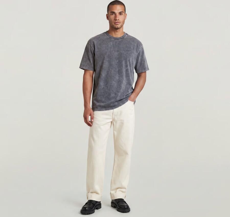 G-Star RAW Acid Washed T-Shirt Donkerblauw Heren - Foto 3