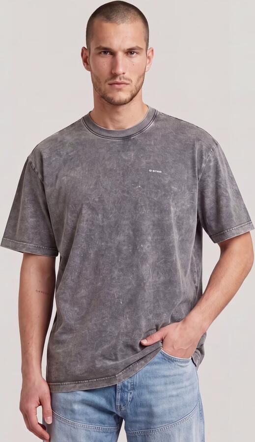 G-Star RAW Acid Washed T-Shirt Zwart Heren - Foto 6
