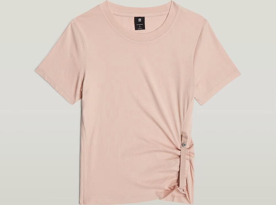 G-Star RAW Adjustable Slim T-shirt Roze Dames - Foto 7