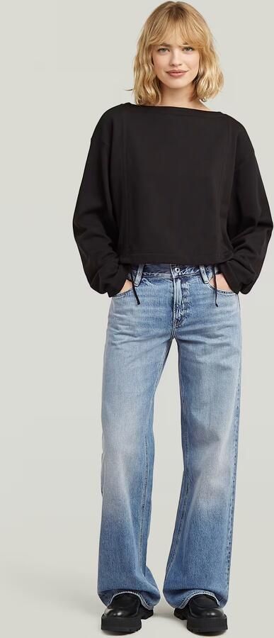 G-Star RAW Adjustable Strings Sweater Zwart Dames - Foto 7