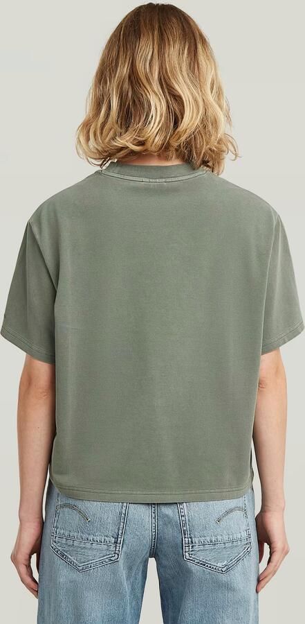 G-Star RAW Adjustable Washed Relaxed T-Shirt Groen Dames - Foto 7