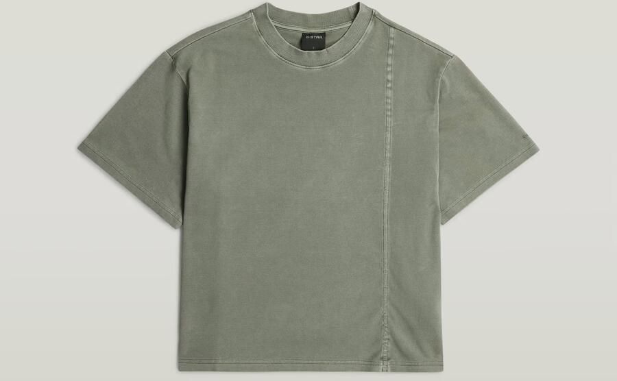 G-Star RAW Adjustable Washed Relaxed T-Shirt Groen Dames - Foto 5