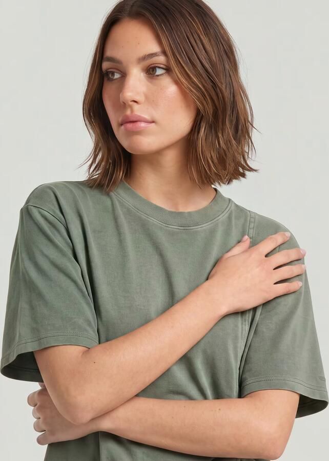 G-Star RAW Adjustable Washed Relaxed T-Shirt Groen Dames - Foto 4