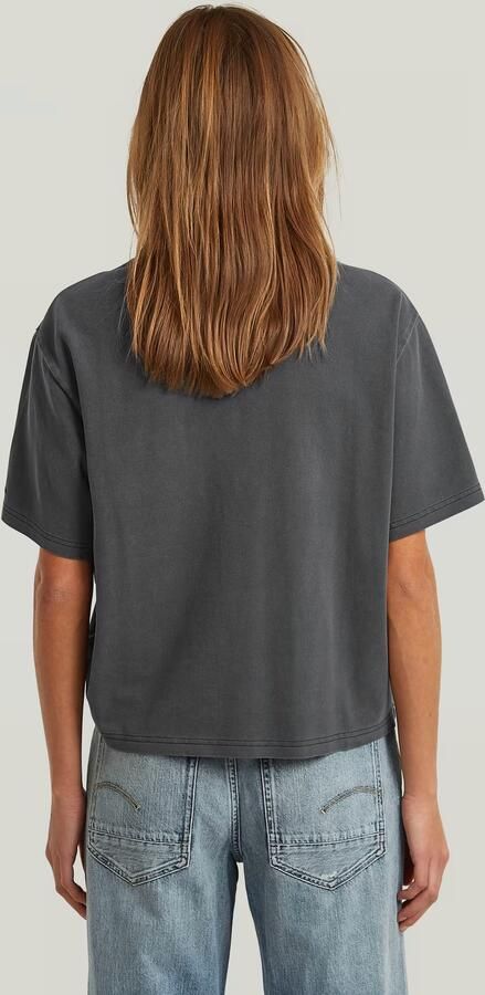 G-Star RAW Adjustable Washed Relaxed T-Shirt Zwart Dames - Foto 5