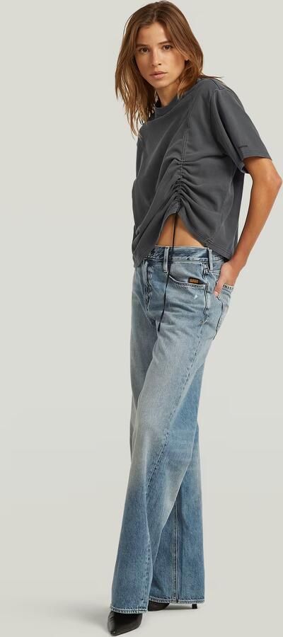 G-Star RAW Adjustable Washed Relaxed T-Shirt Zwart Dames - Foto 7