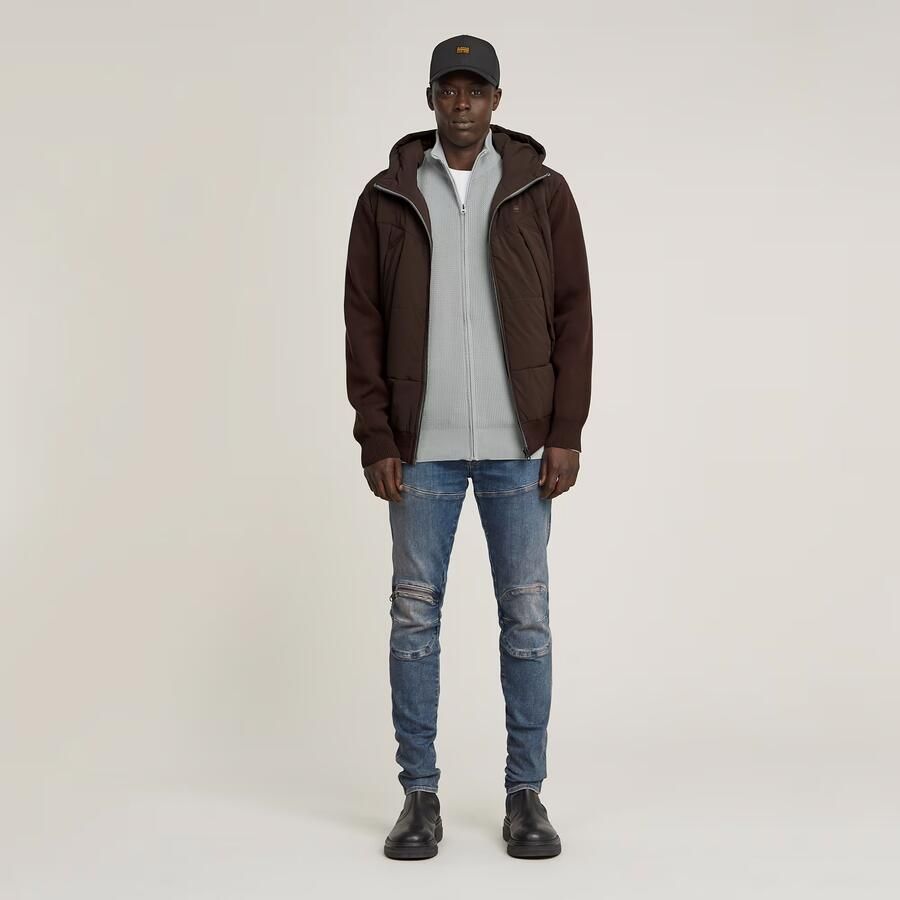 G-Star RAW Alfresco Hoodie Met Rits Bruin Heren