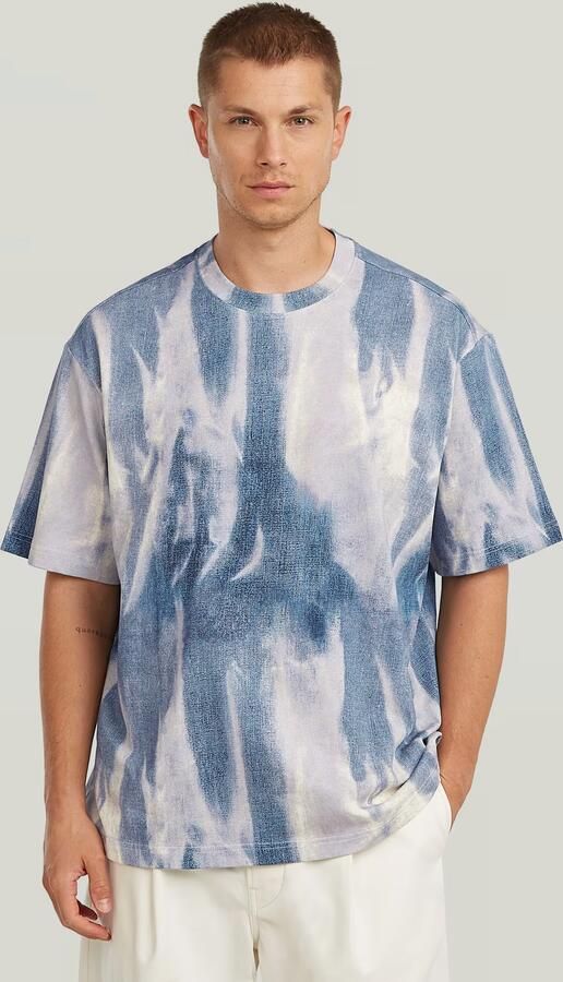 G-Star RAW Allover Print Loose T-Shirt Meerkleurig Heren