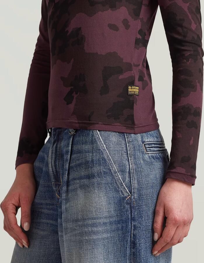 G-Star RAW Allover Print Slim T-Shirt Meerkleurig Dames - Foto 3