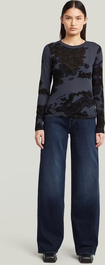 G-Star RAW Allover Print Slim T-Shirt Meerkleurig Dames - Foto 5