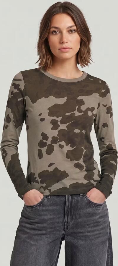 G-Star Raw Shirt met lange mouwen met geribde ronde hals - Foto 13