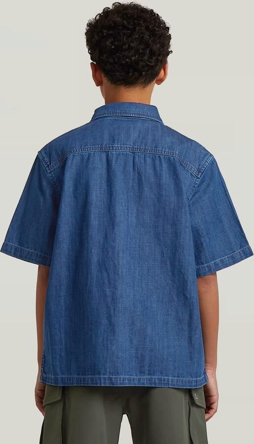 G-Star RAW Alvi Overhemd voor jongens Donkerblauw jongens