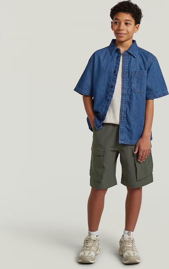 G-Star RAW Alvi Overhemd voor jongens Donkerblauw jongens - Foto 4