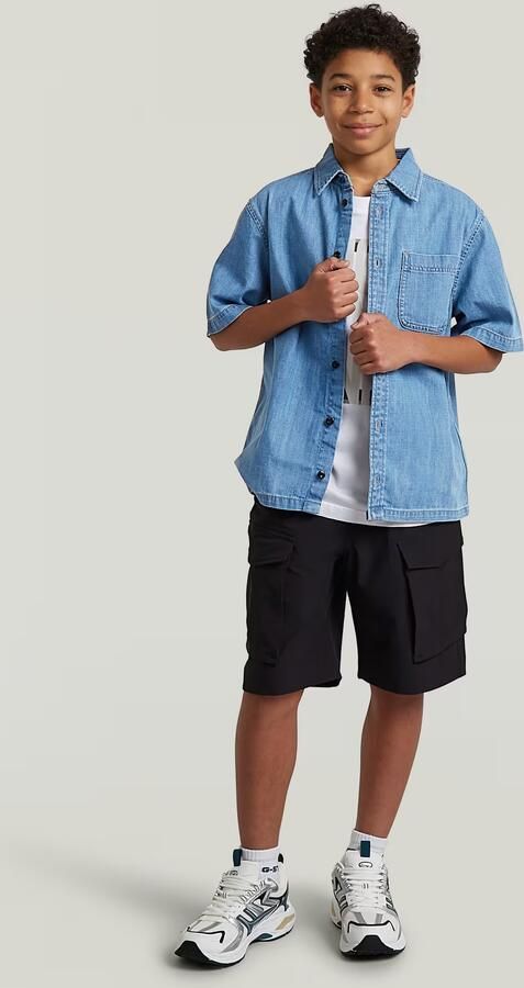 G-Star RAW Alvi Overhemd voor jongens Lichtblauw jongens - Foto 5