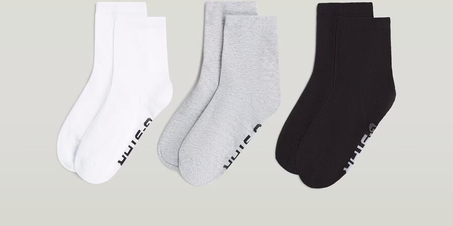 G-Star RAW Korte sokken SNOWFLAKE 3 PACK ANKLET SOCKS (set 3 paar) - Foto 3