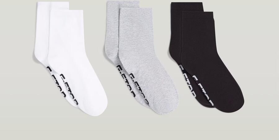 G-Star RAW Korte sokken SNOWFLAKE 3 PACK ANKLET SOCKS (set 3 paar) - Foto 8