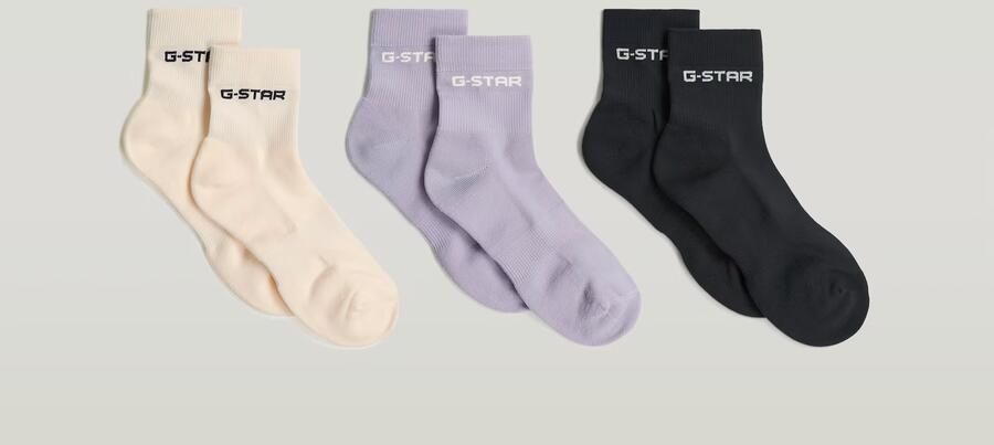 G-Star RAW Anklet Sokken 3 Paar Meerkleurig Dames - Foto 6