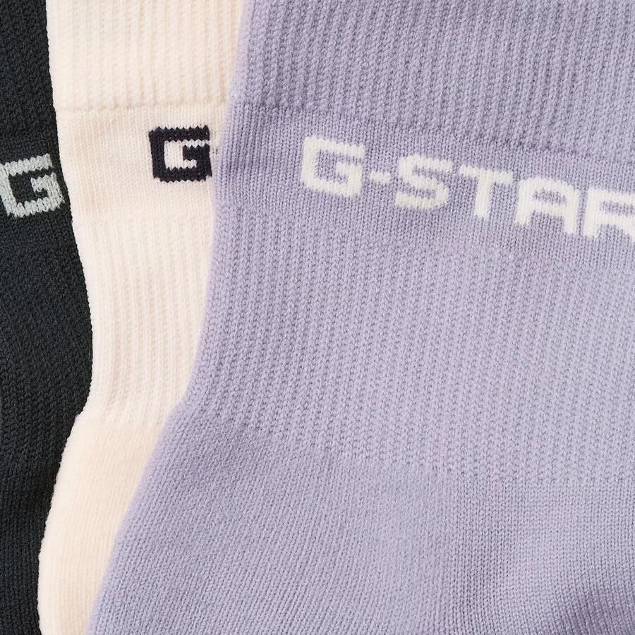 G-Star RAW Anklet Sokken 3 Paar Meerkleurig Dames - Foto 2