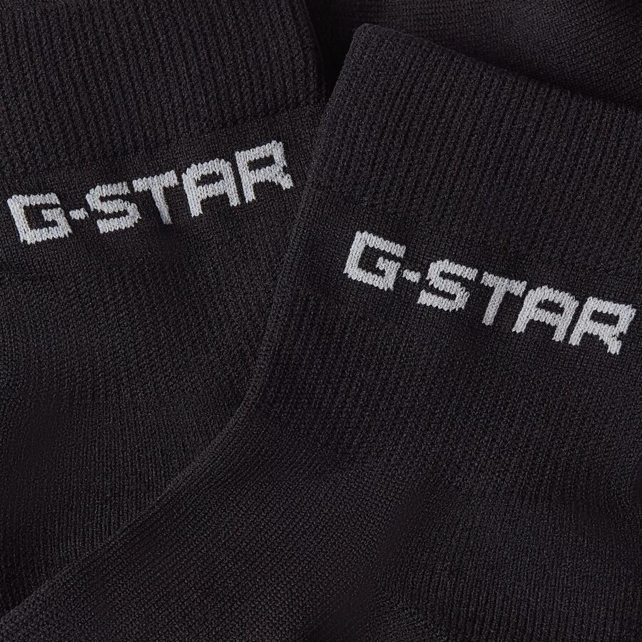 G-Star RAW Anklet Sokken 3 Paar Zwart Dames - Foto 2