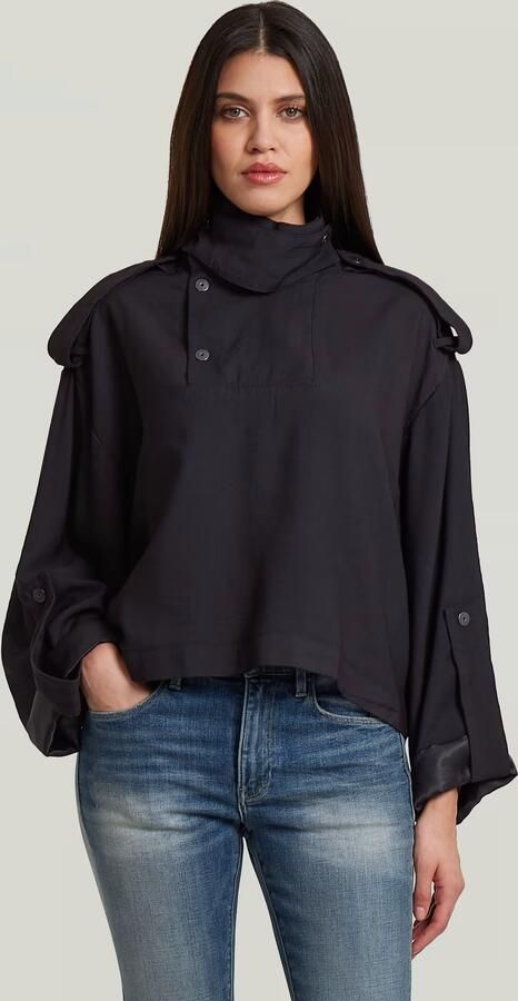 G-Star RAW Anorak Overhemd Zwart Dames