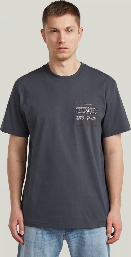 G-Star RAW Applique Graphic T-Shirt Grijs Heren - Foto 3